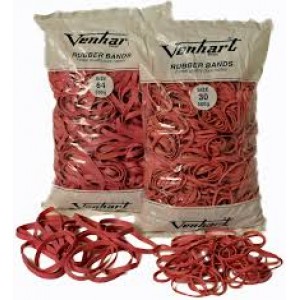 RUBBER BANDS - SIZE 62 RED